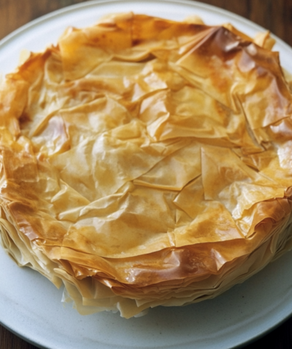 Nigella Courgette and Chick Pea Filo Pie