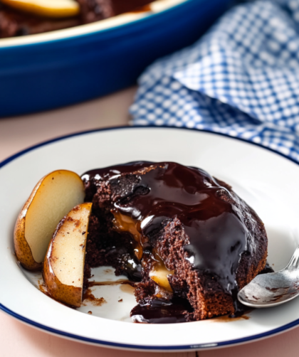 Nigella Chocolate Pear Pudding