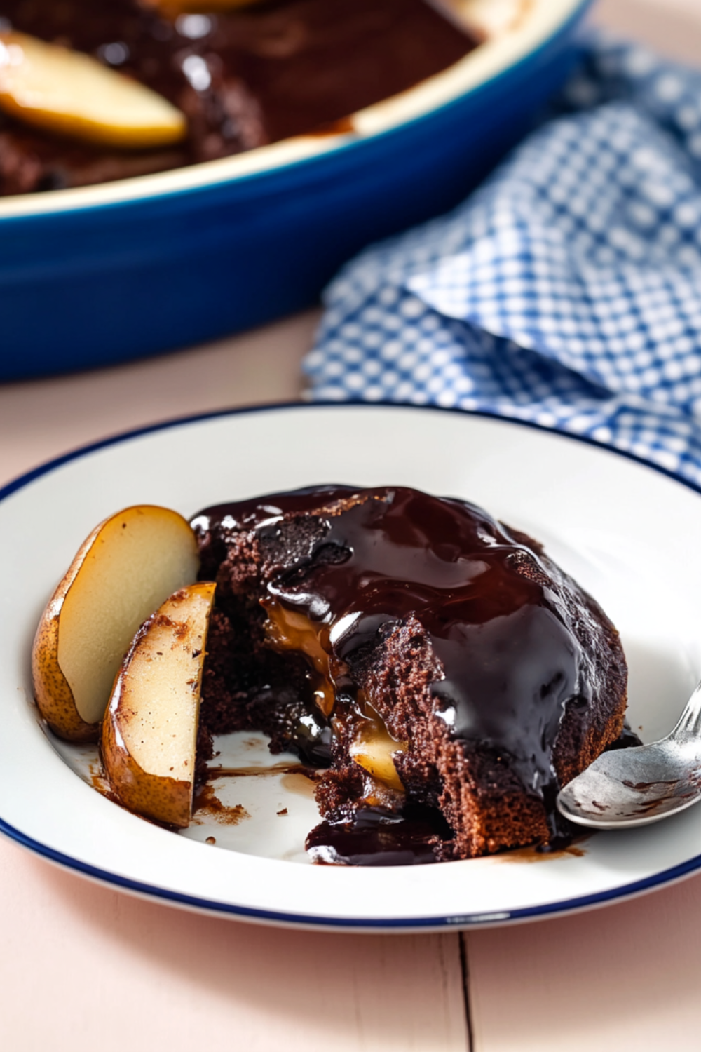 Nigella Chocolate Pear Pudding