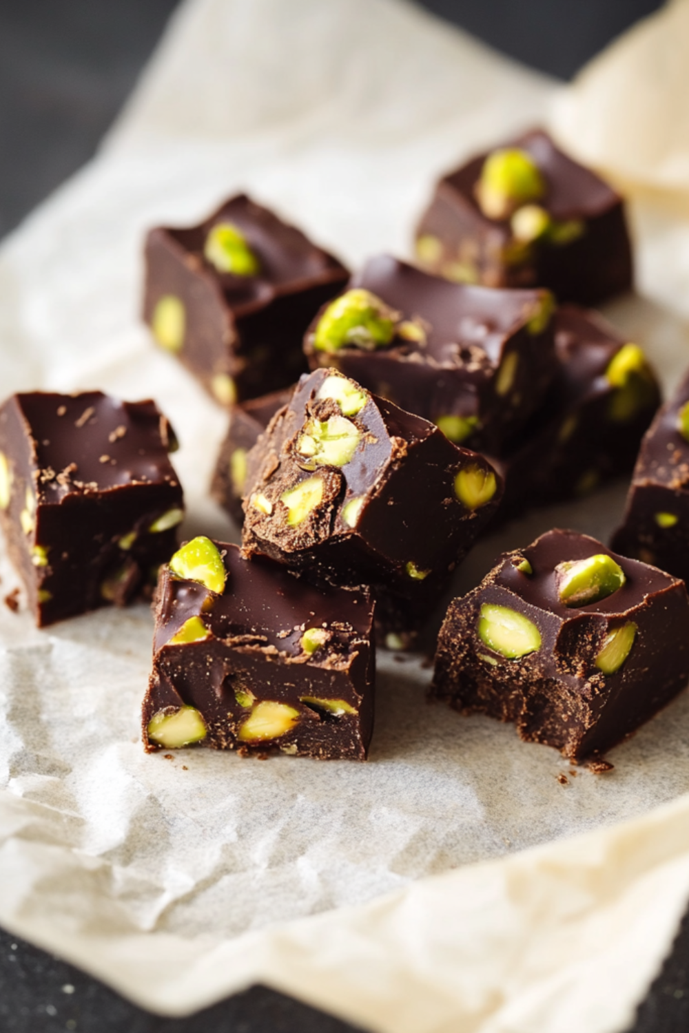 Nigella Chocolate Pistachio Fudge