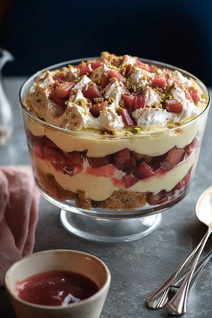 Nigella Rhubarb and Custard Trifle Recipe