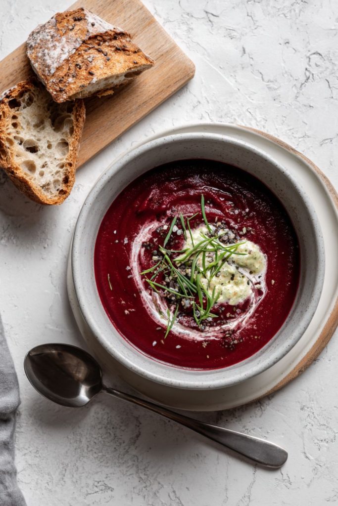 Nigella Beetroot, Rhubarb and Ginger Soup Recipe