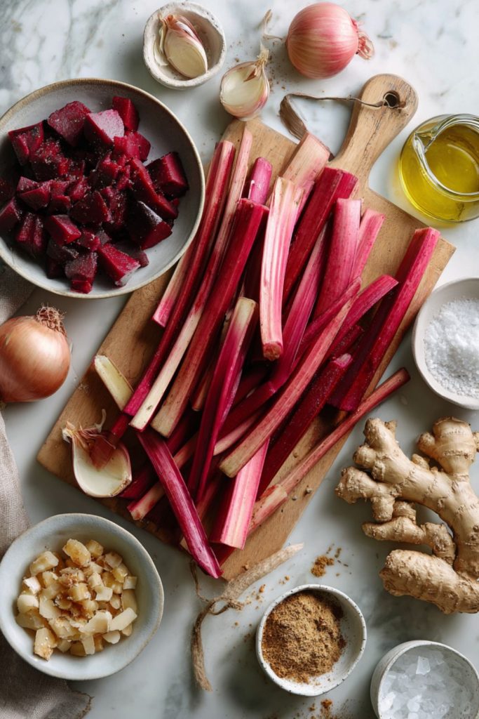 Nigella Beetroot, Rhubarb and Ginger Soup Recipe