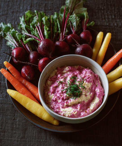 Nigella Beetroot and Chickpea Dip