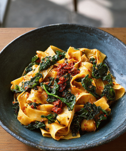 Nigella Pappardelle with Cavolo Nero and ’Nduja