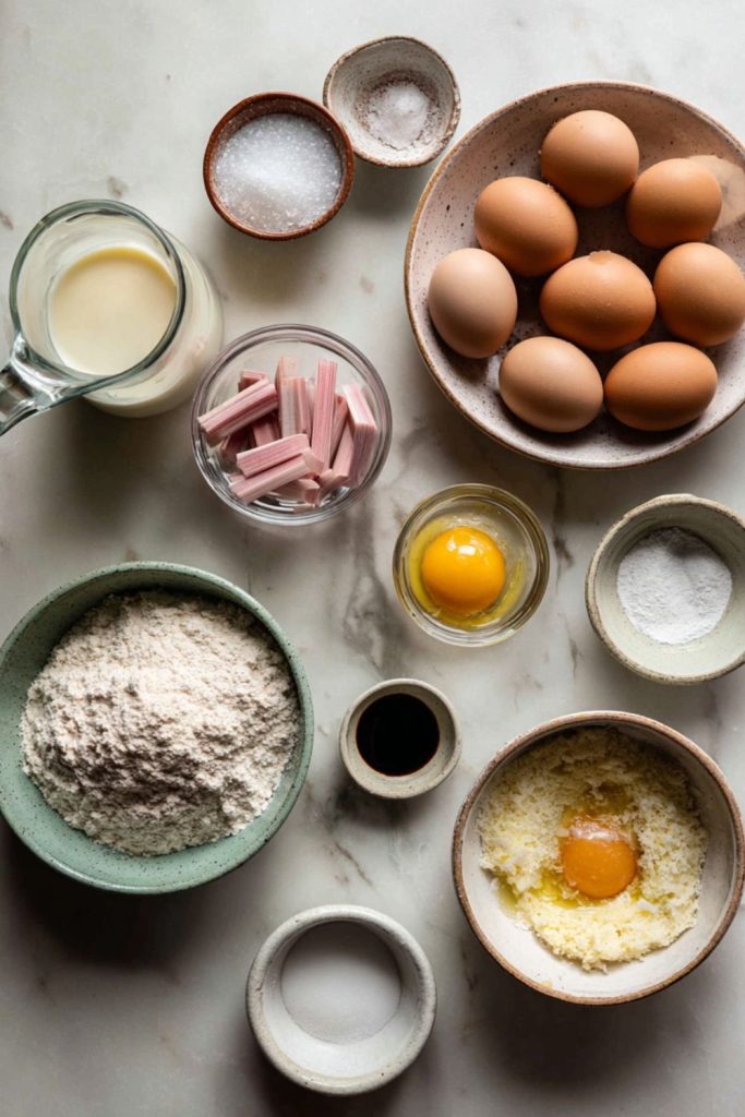Nigella Toasted Marshmallow and Rhubarb Cake Recipe
