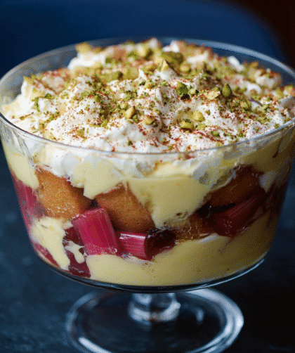 Nigella Rhubarb and Custard Trifle Recipe