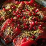 Nigella Roast Red Peppers with Pomegranate Molasses and Dukkah