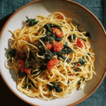 Nigella Spaghetti with Chard, Chilli and Anchovies Recipe