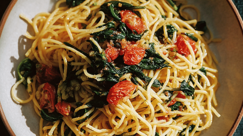 Nigella Spaghetti with Chard, Chilli and Anchovies Recipe
