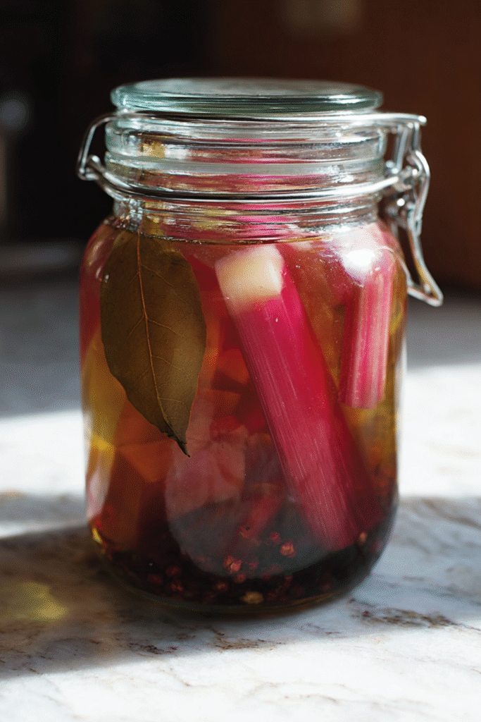 Nigella Pickled Rhubarb Recipe