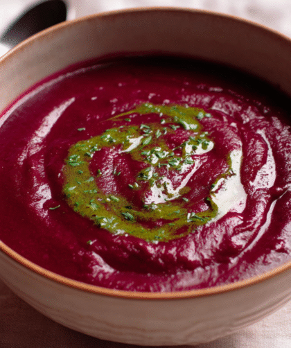 Nigella Beetroot, Rhubarb and Ginger Soup Recipe
