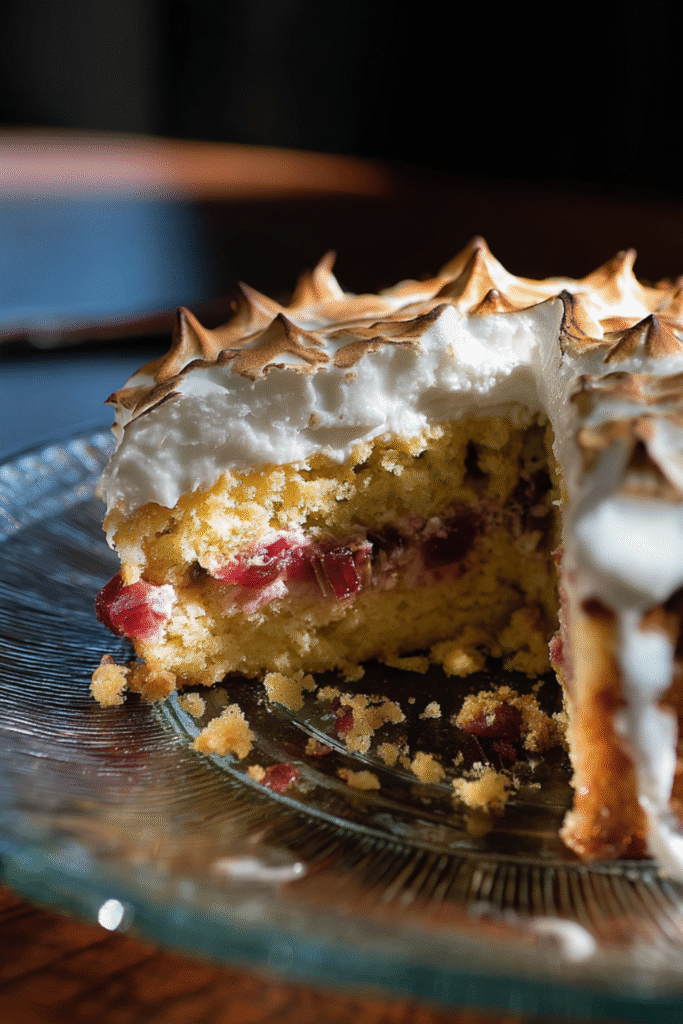 Nigella Toasted Marshmallow and Rhubarb Cake Recipe
