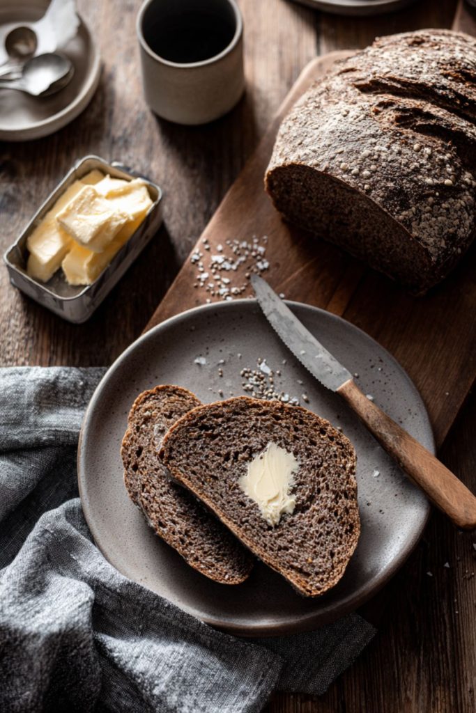 Nigella No-Knead Black Bread