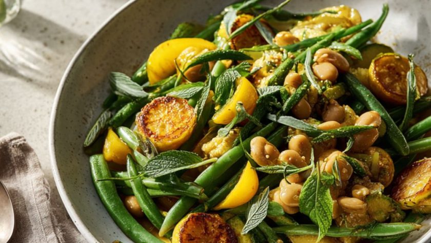 Nigella Bean and Courgette Salad Recipe