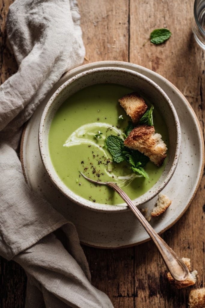Nigella Pea And Mint Soup